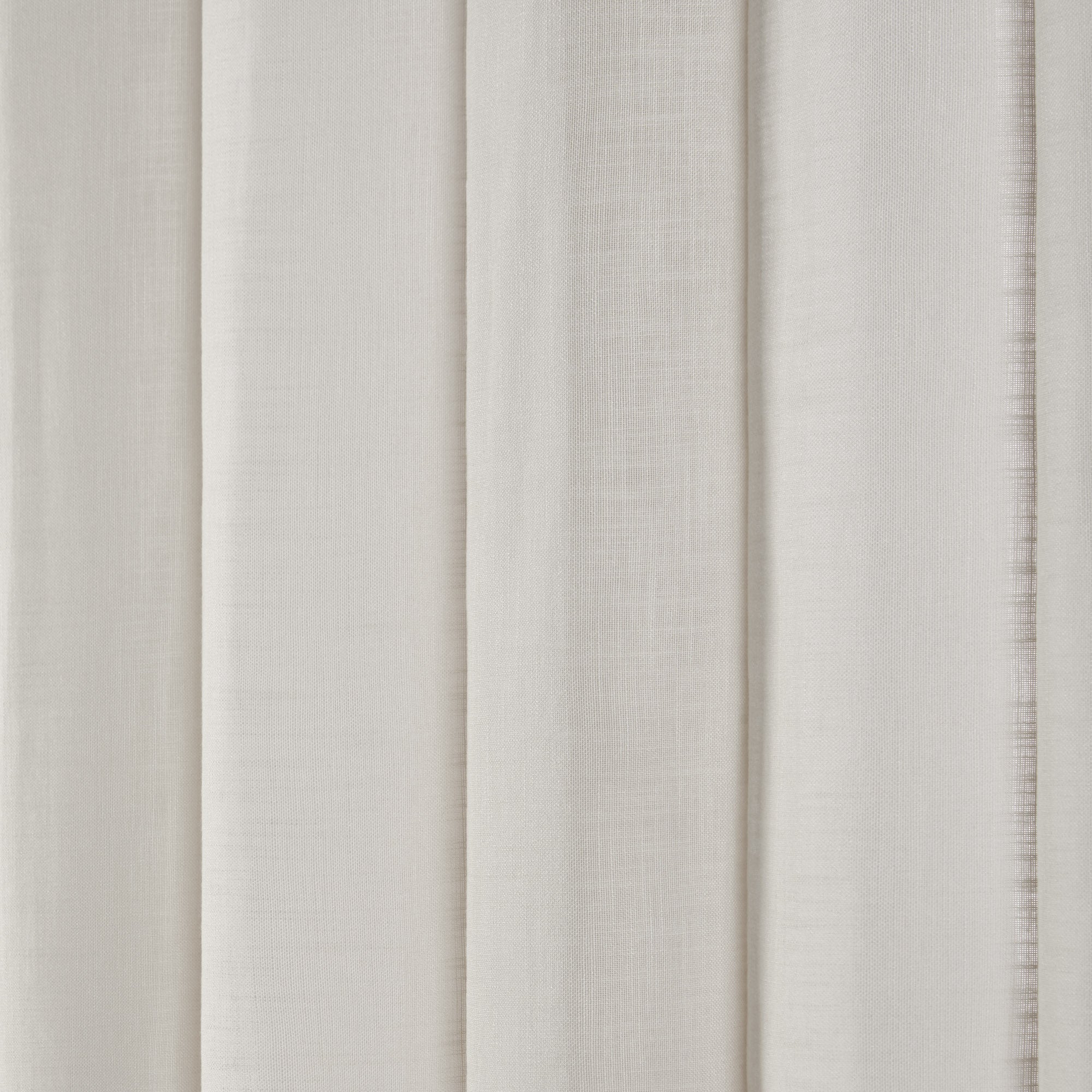 Rideau à oeillets noirs CARLINA NON FEU calcaire et bourdon noir