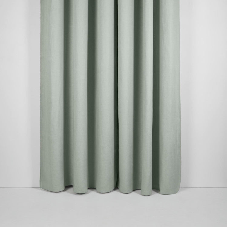 Rideau oeillets doublé occultant CARLINA tilleul