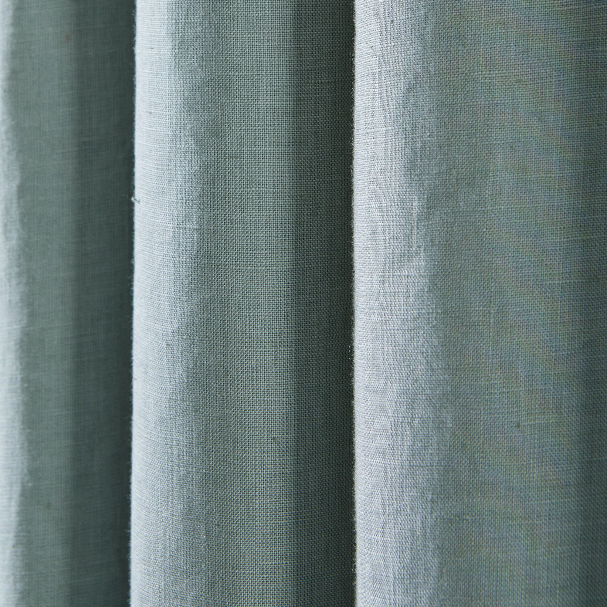 Rideau oeillets doublé occultant CARLINA vert de gris